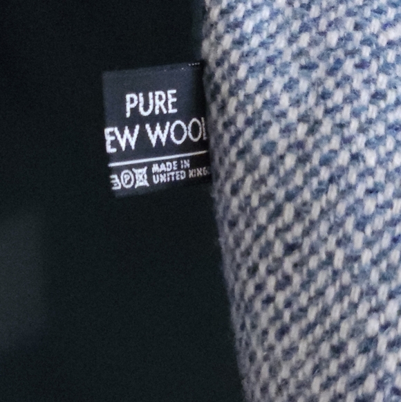 NWOT Women's Sky Blue Tweed Jacket & Skirt Set Quiet Luxury 100% Wool - Picture 8 of 15